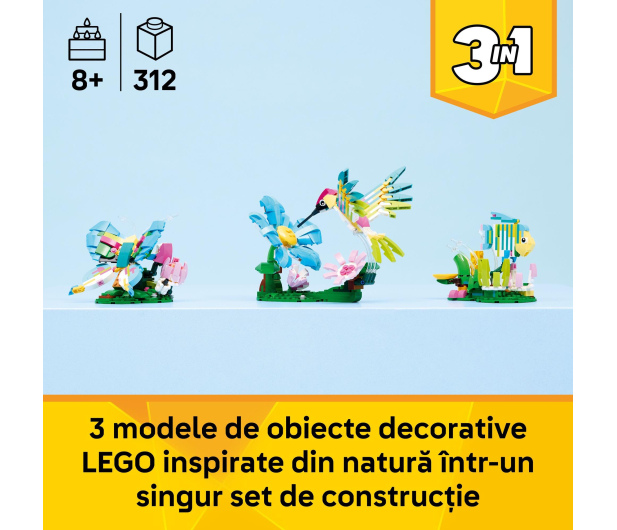 LEGO CREATOR 31384 Dzikie zwierzęta: kolorowy koliber - 1473432 - zdjęcie 4